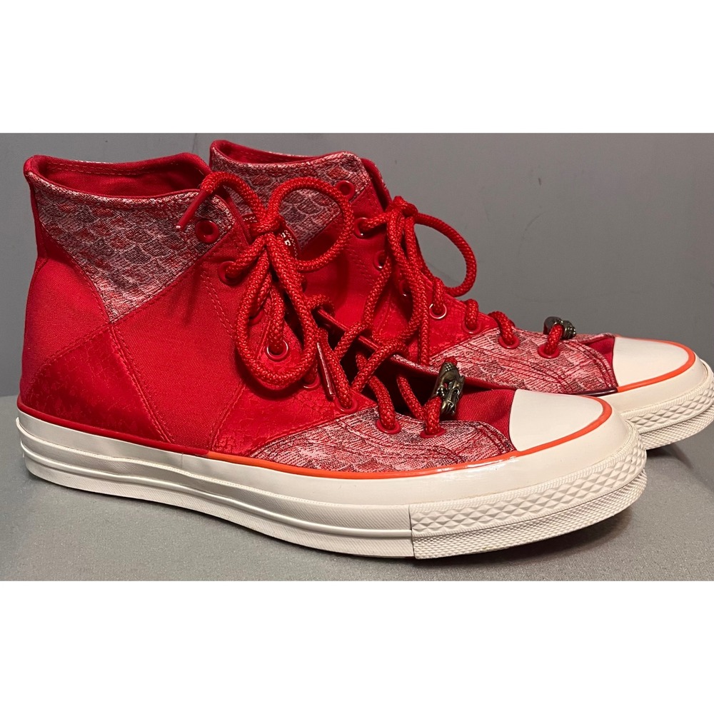 Converse Chuck 70 Red Patchwork High Chinese Luna… - image 2